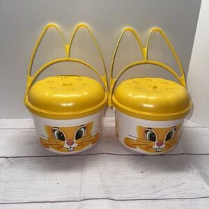2 Mcdonalds Pinky McBunny Vintage 1988 McDonald's Happy Meal Bucket Easter